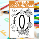 letter o coloring sheet