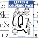 letter q coloring sheet