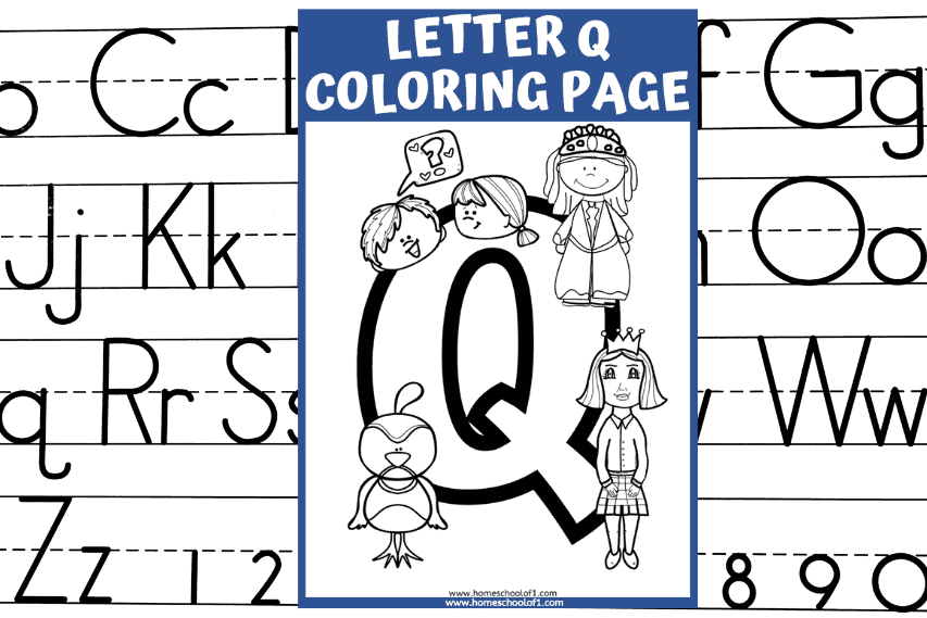 Free Letter Q Coloring Page Let’s Learn The Letter Q