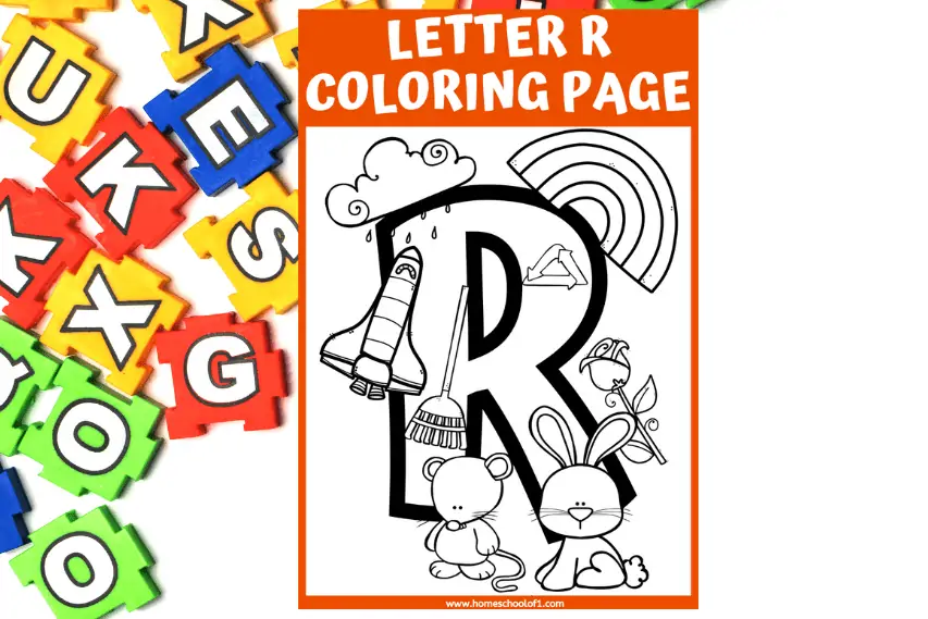 Free Letter R Coloring Page & Worksheets For Preschoolers