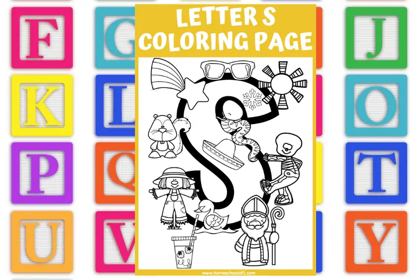 Free Letter S Coloring Page Great for Preschoolers