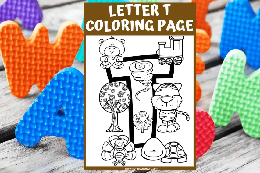 Free Letter T Coloring Page & Activities for Preschoolers