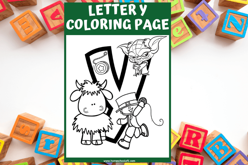 letter y coloring sheet