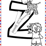 letter z coloring sheet