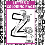 letter z coloring sheet