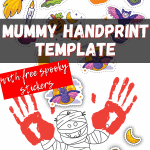 mummy handprint craft