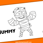 mummy handprint template