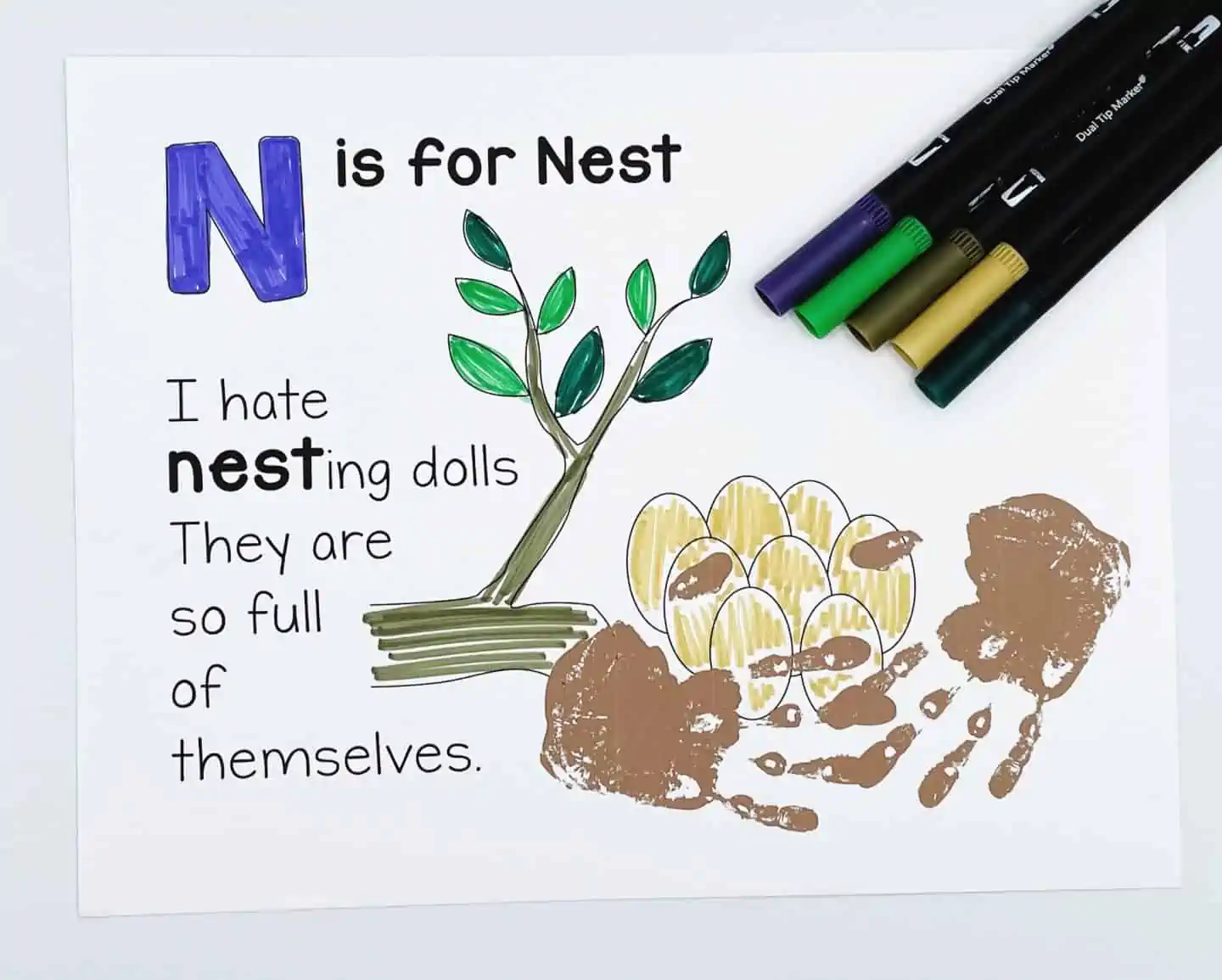 n is for nest