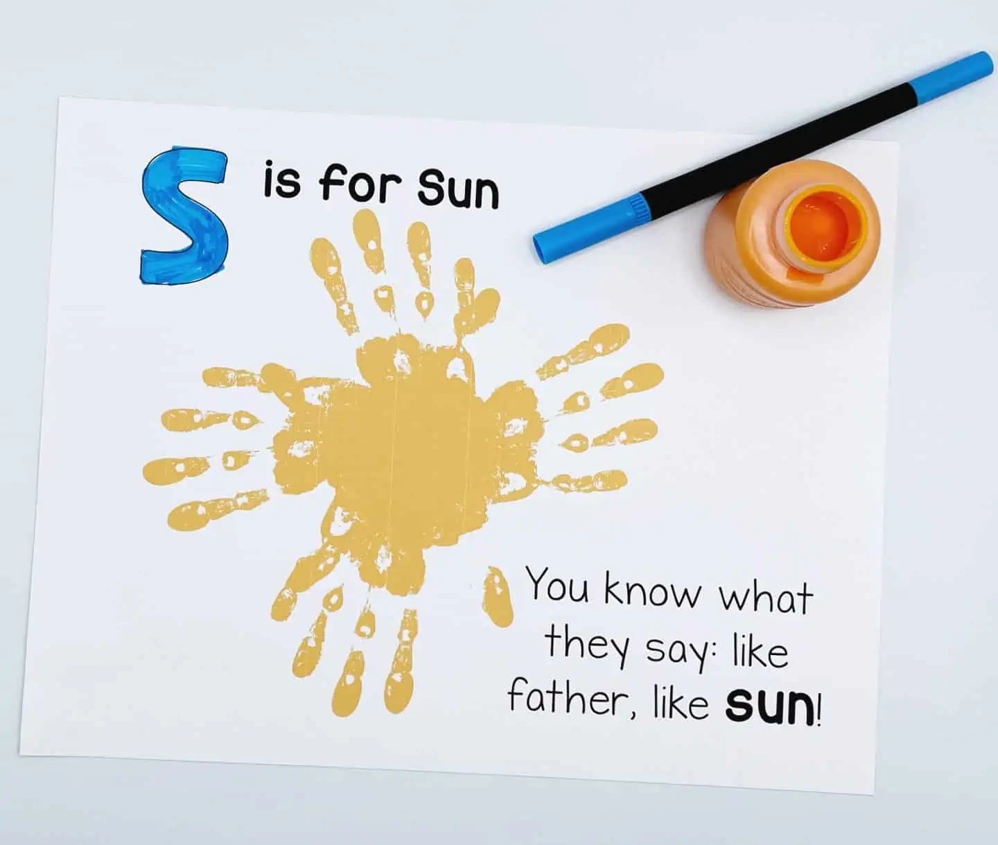 s is for sun