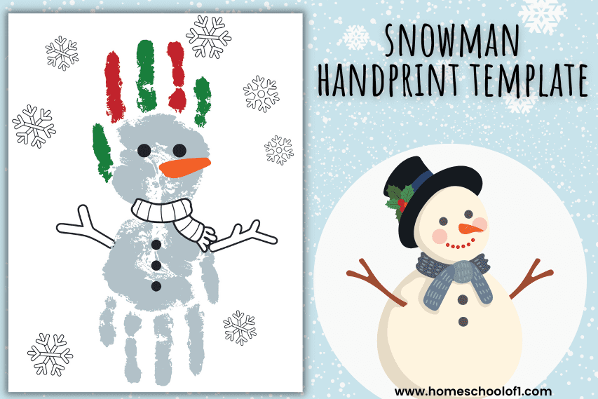 snowman handprint