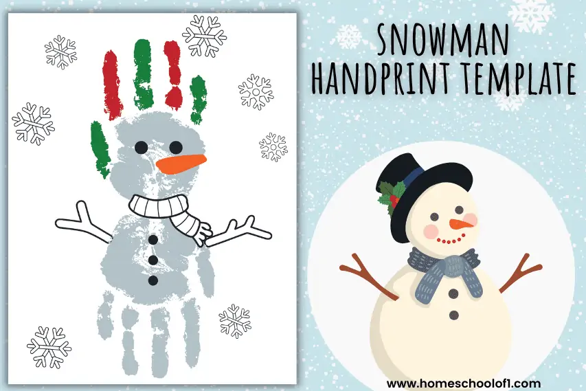 snowman handprint