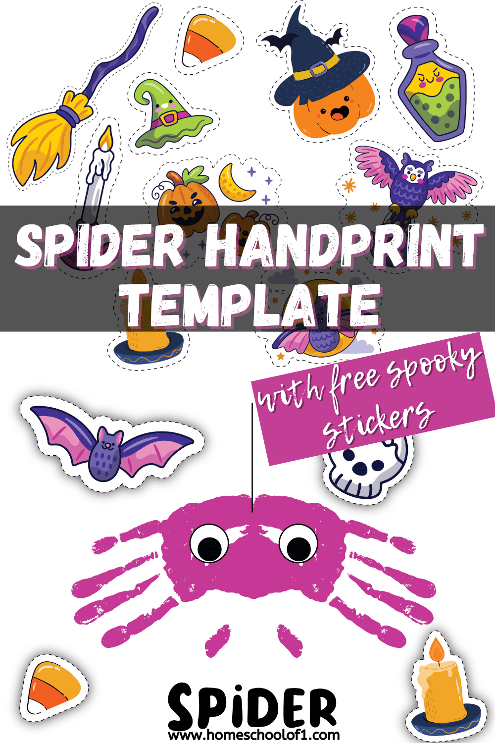 spider handprint art