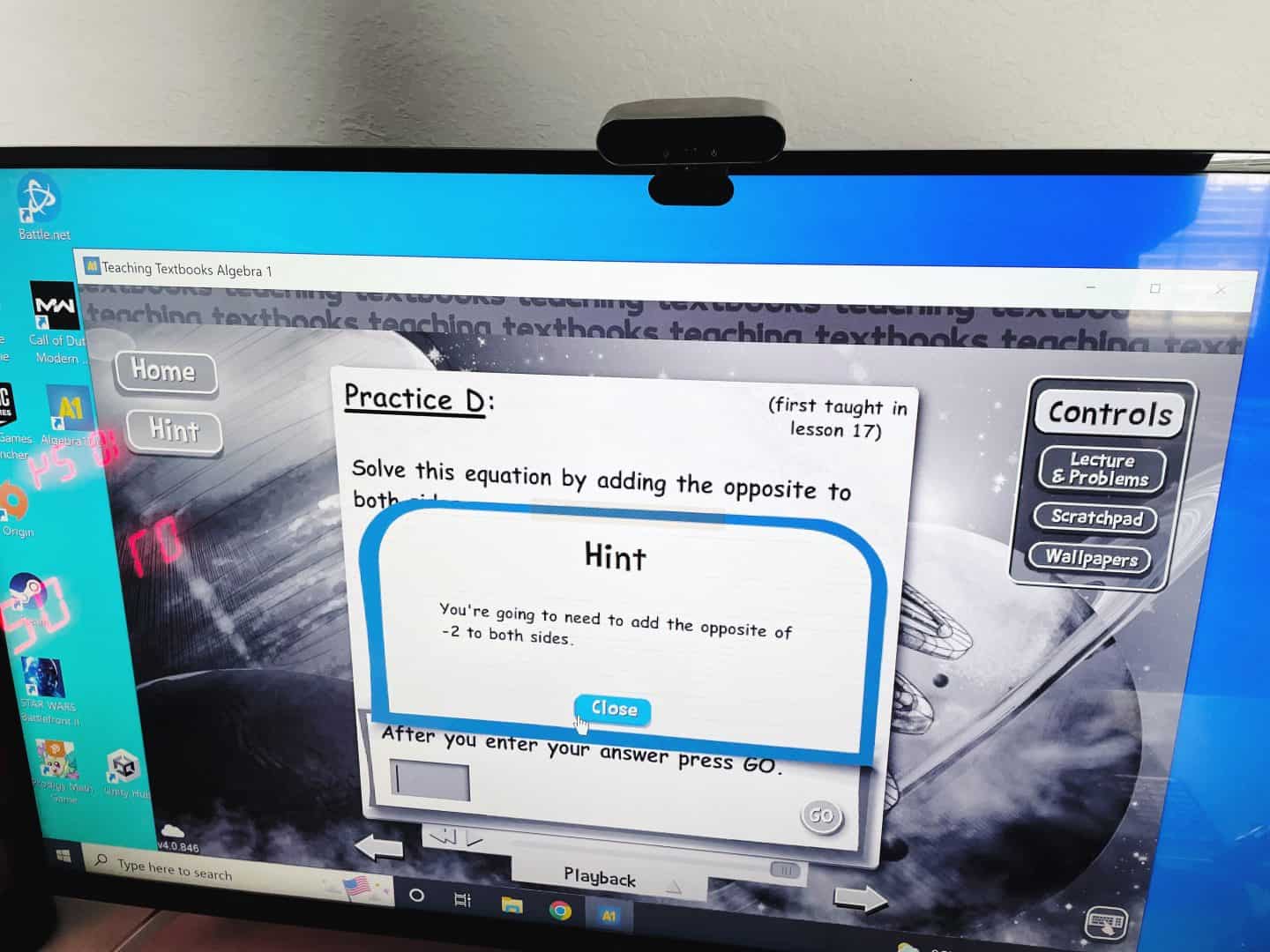 teaching textbook hint