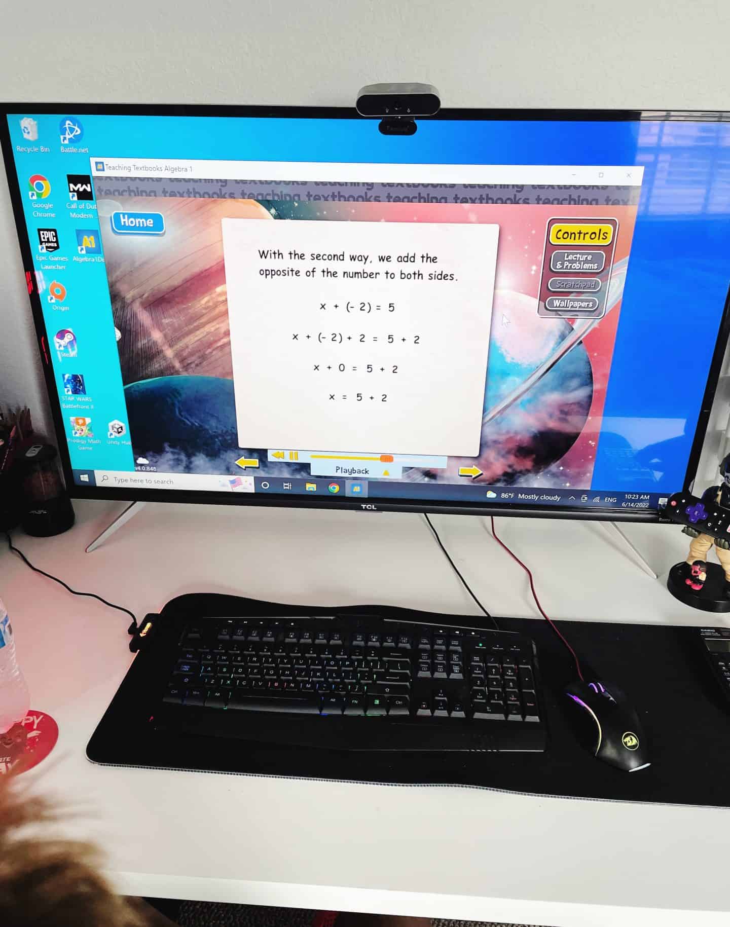 teaching textbooks on pc