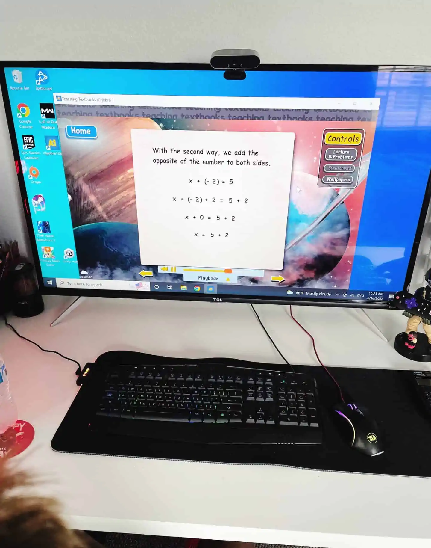 teaching textbooks on pc