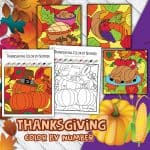 Thanksgiving Color By Number