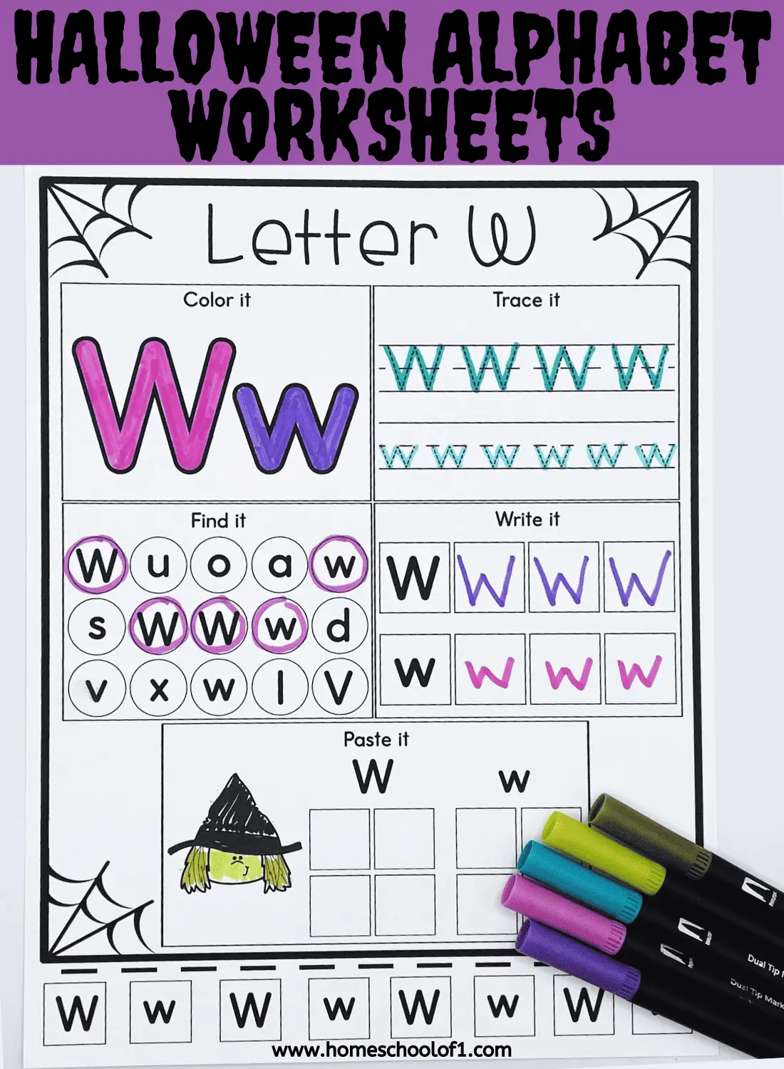 HALLOWEEN ALPHABET WORKSHEETS