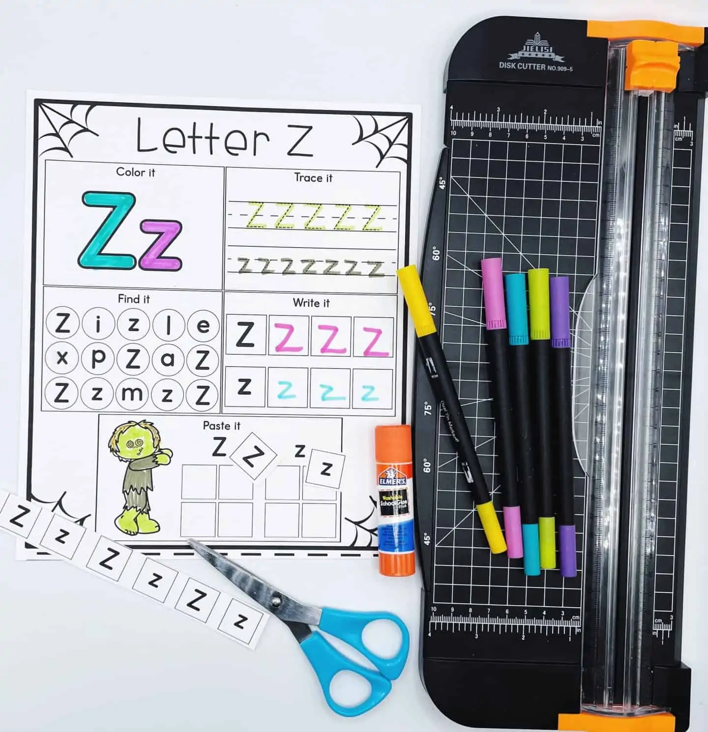 Halloween Alphabet Activities Letter Z
