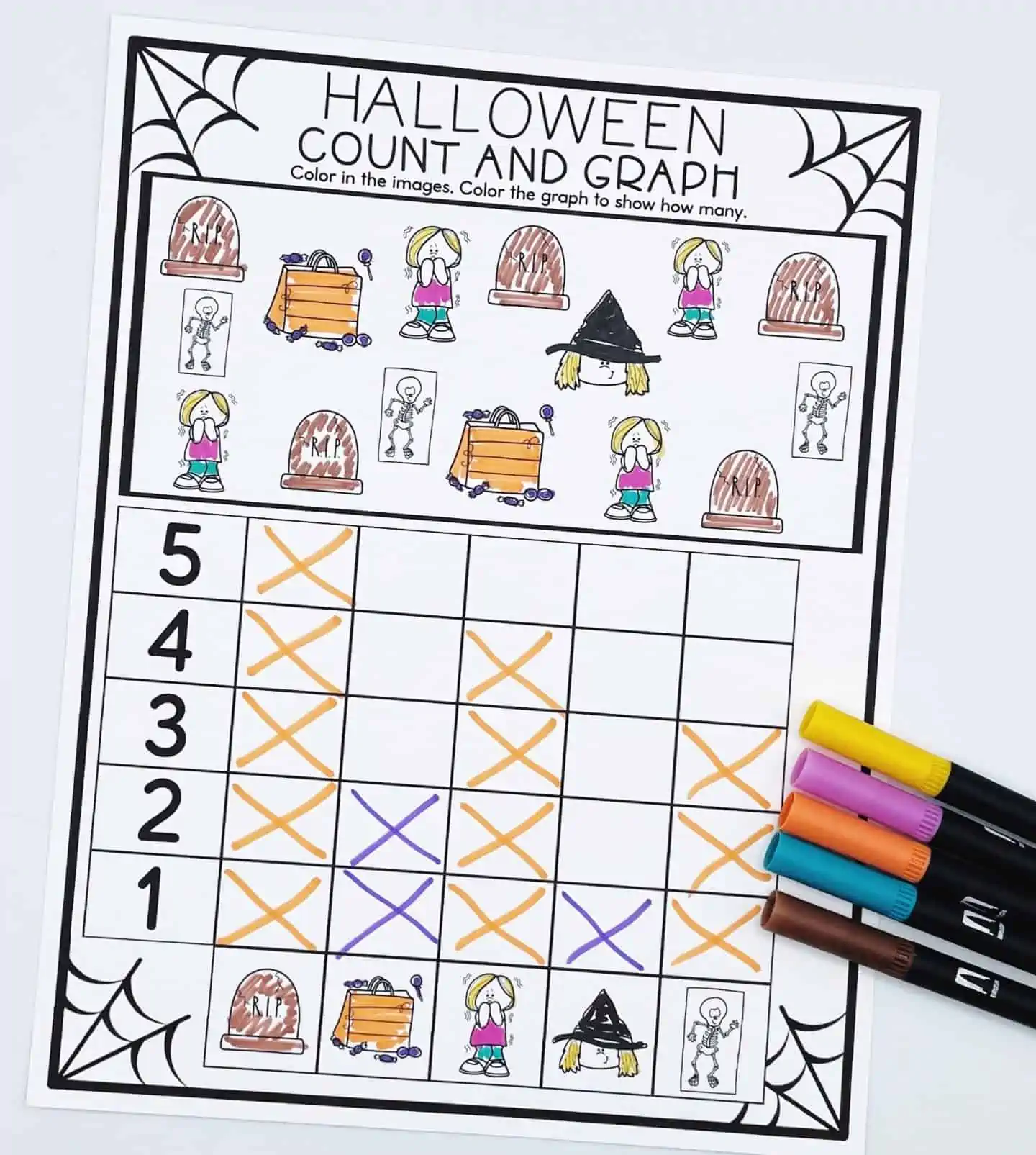 Halloween count and graph
