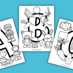 alphabet coloring pages