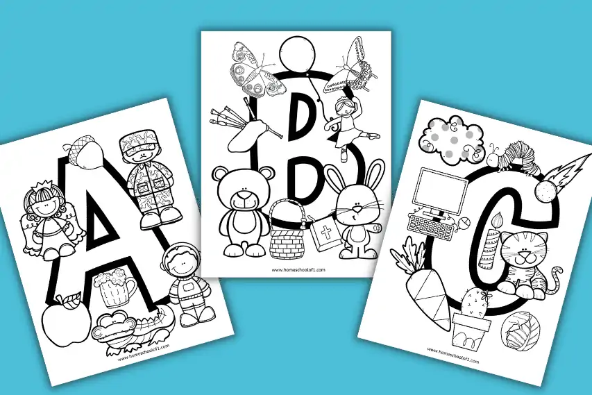 Free Alphabet Coloring Pages (A-Z)