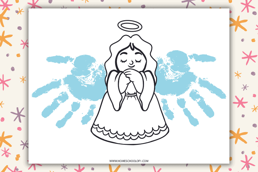 angel handprint