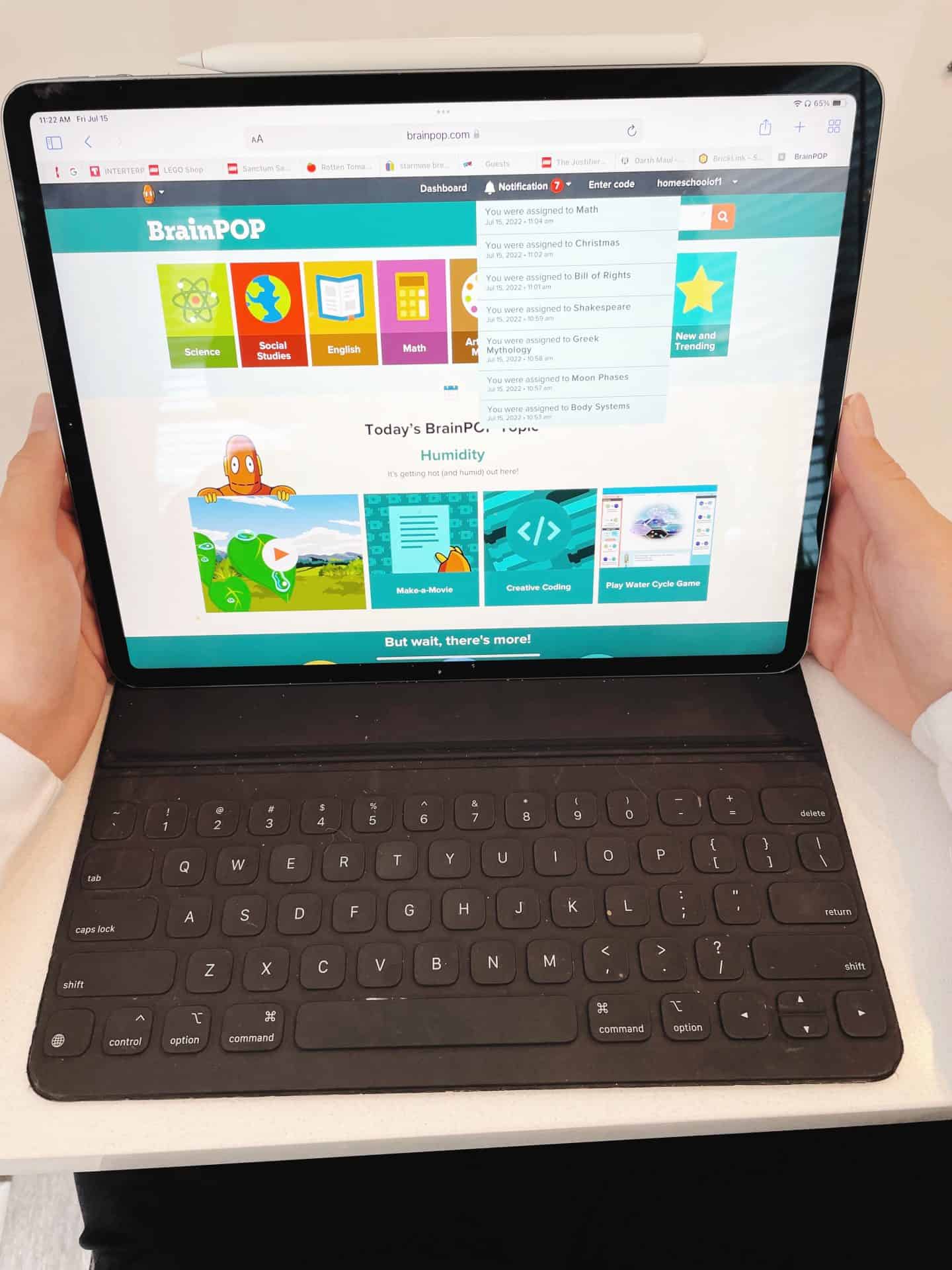brainpop notifications
