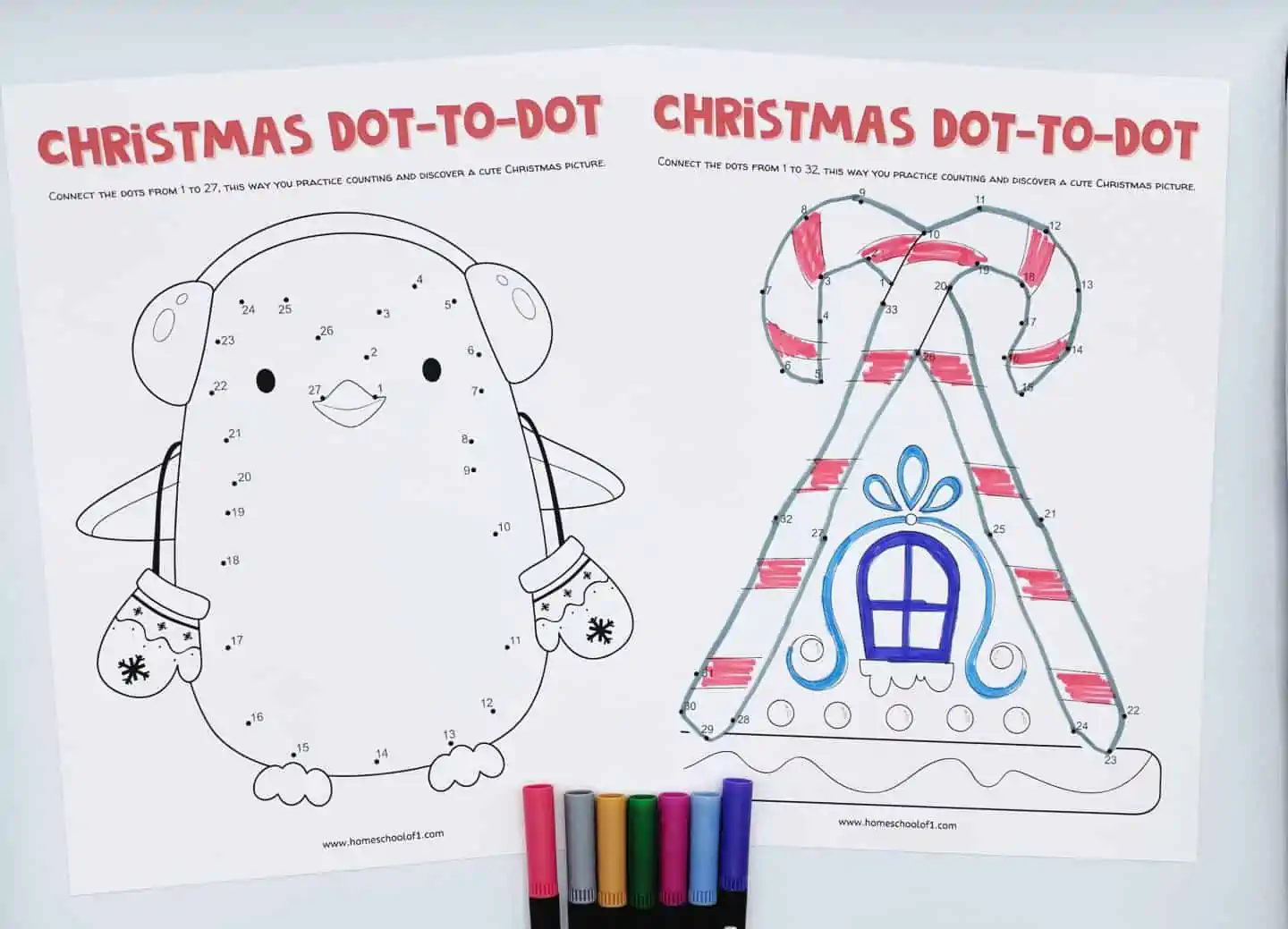 christmas dot to dot
