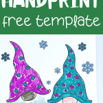 christmas gnome beard handprint template