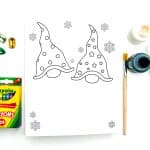 christmas gnome handprint template
