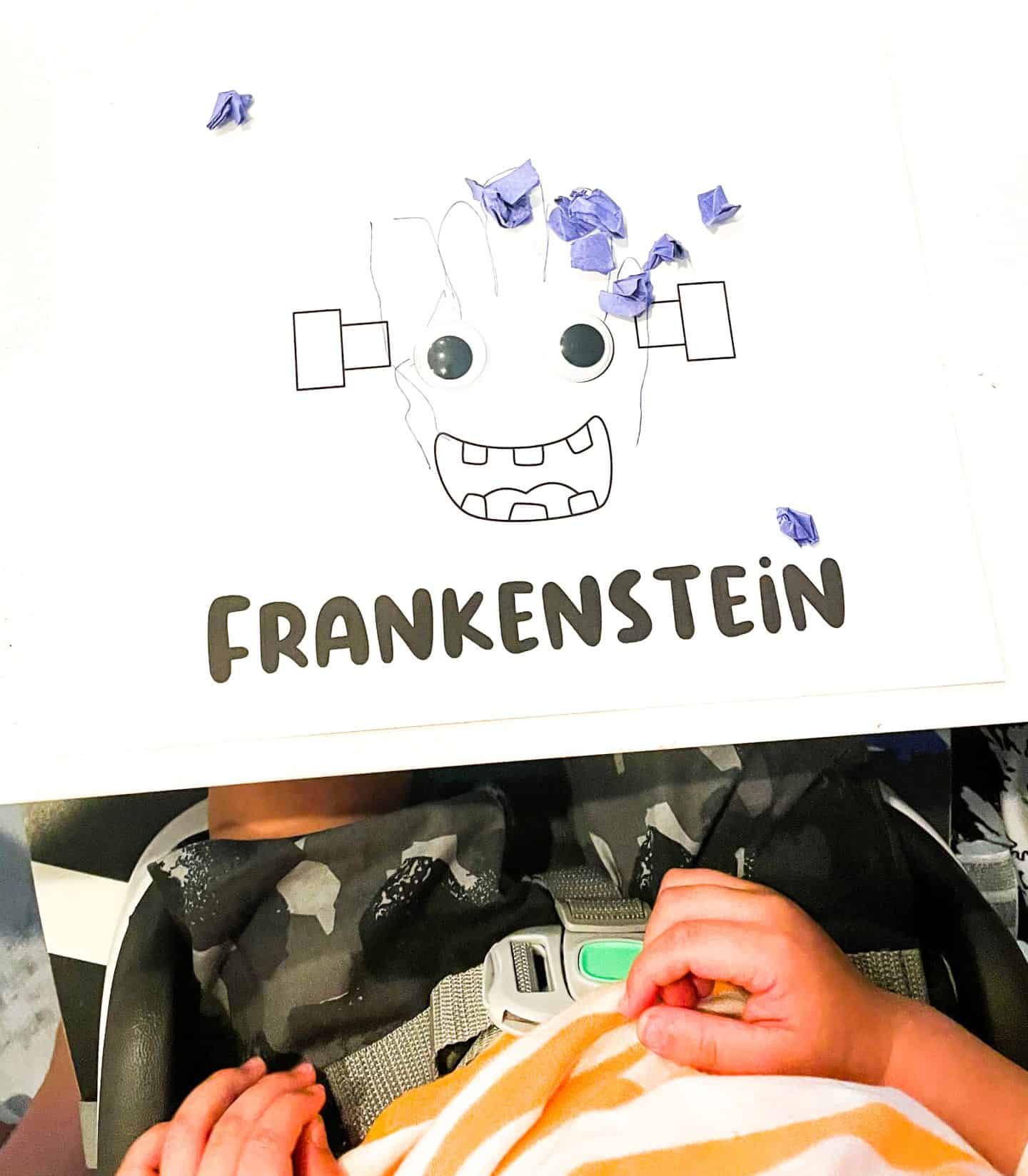 frankenstein handprint craft