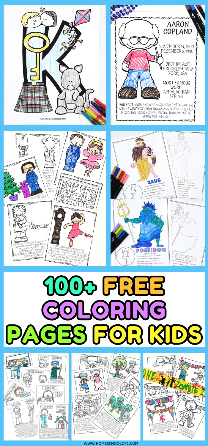 150+ Free Printable Coloring Pages for Kids