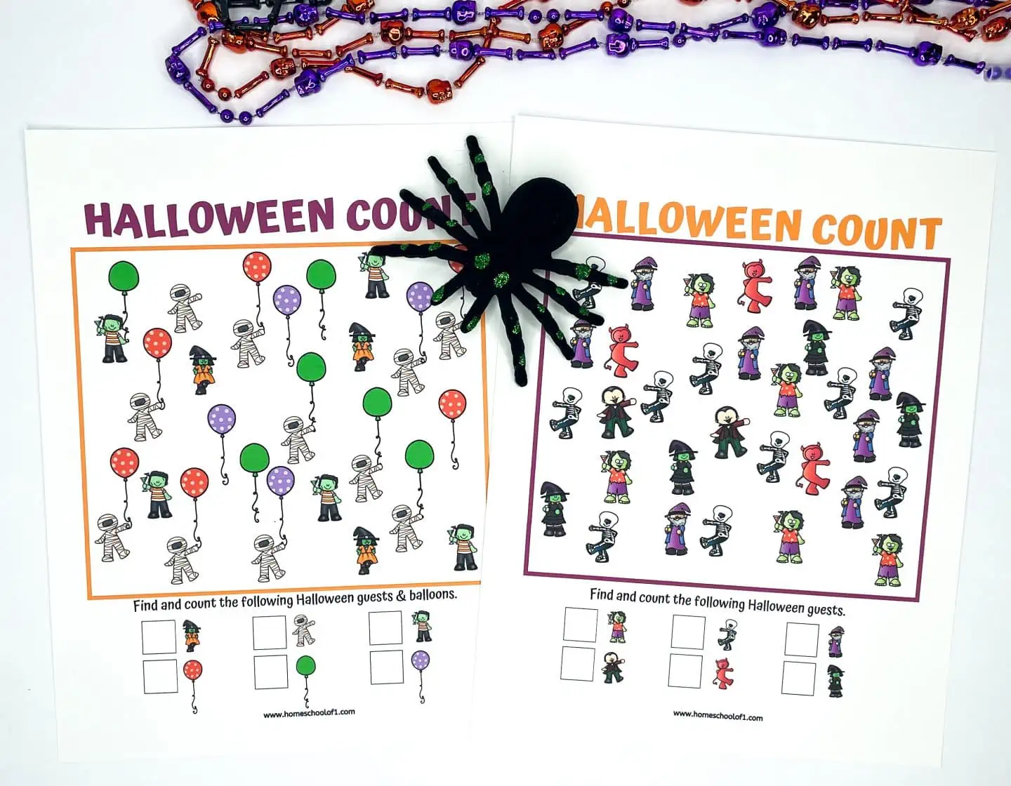 spooky counting to 20 free printable halloween counting worksheets