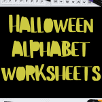 halloween alphabet worksheets