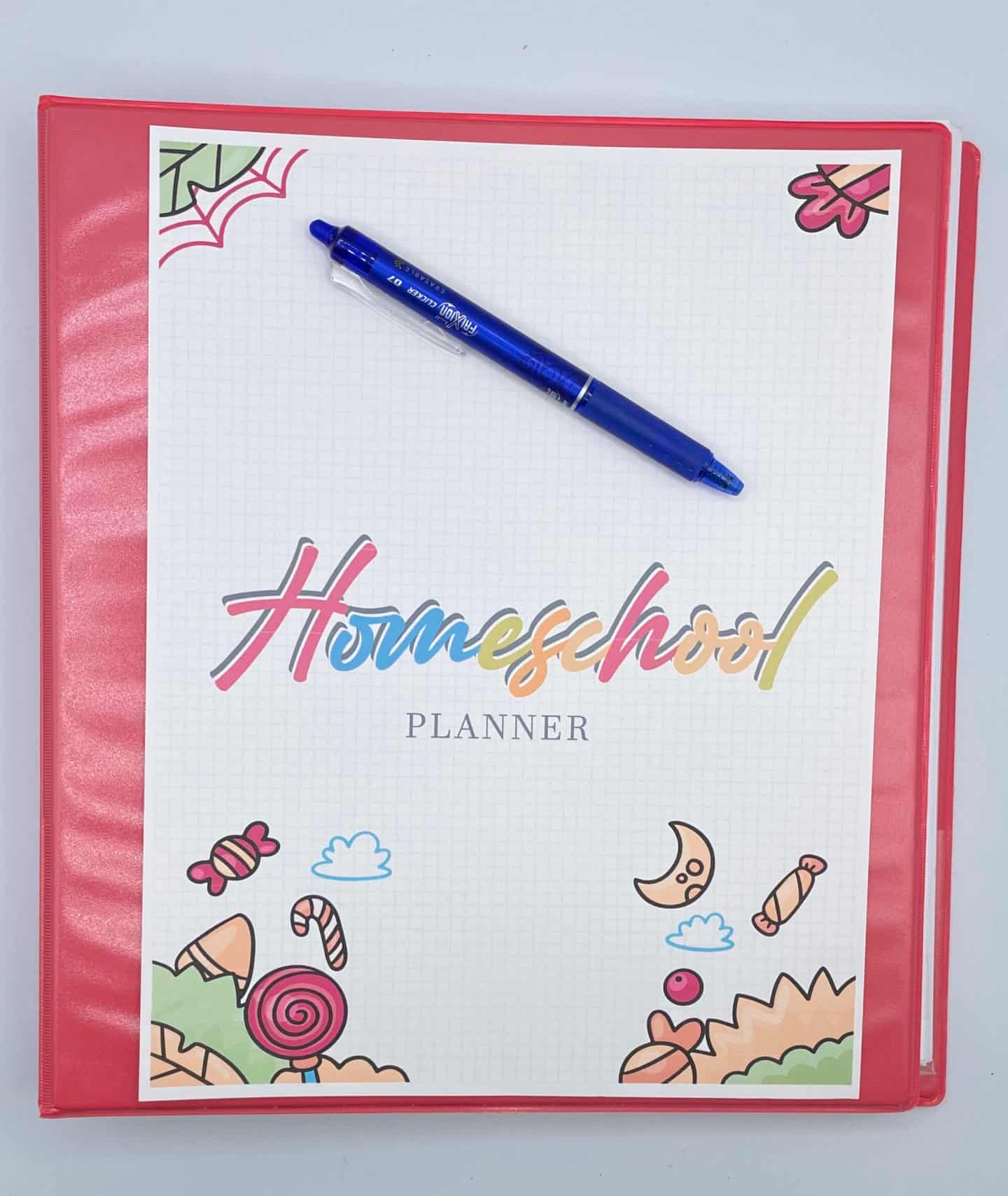 homeschool planner folder