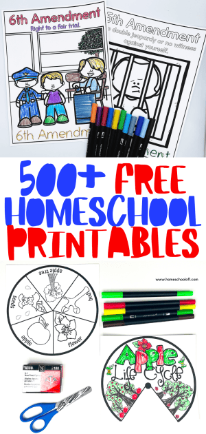 Free Homeschool Printables (Over 500 Worksheets)