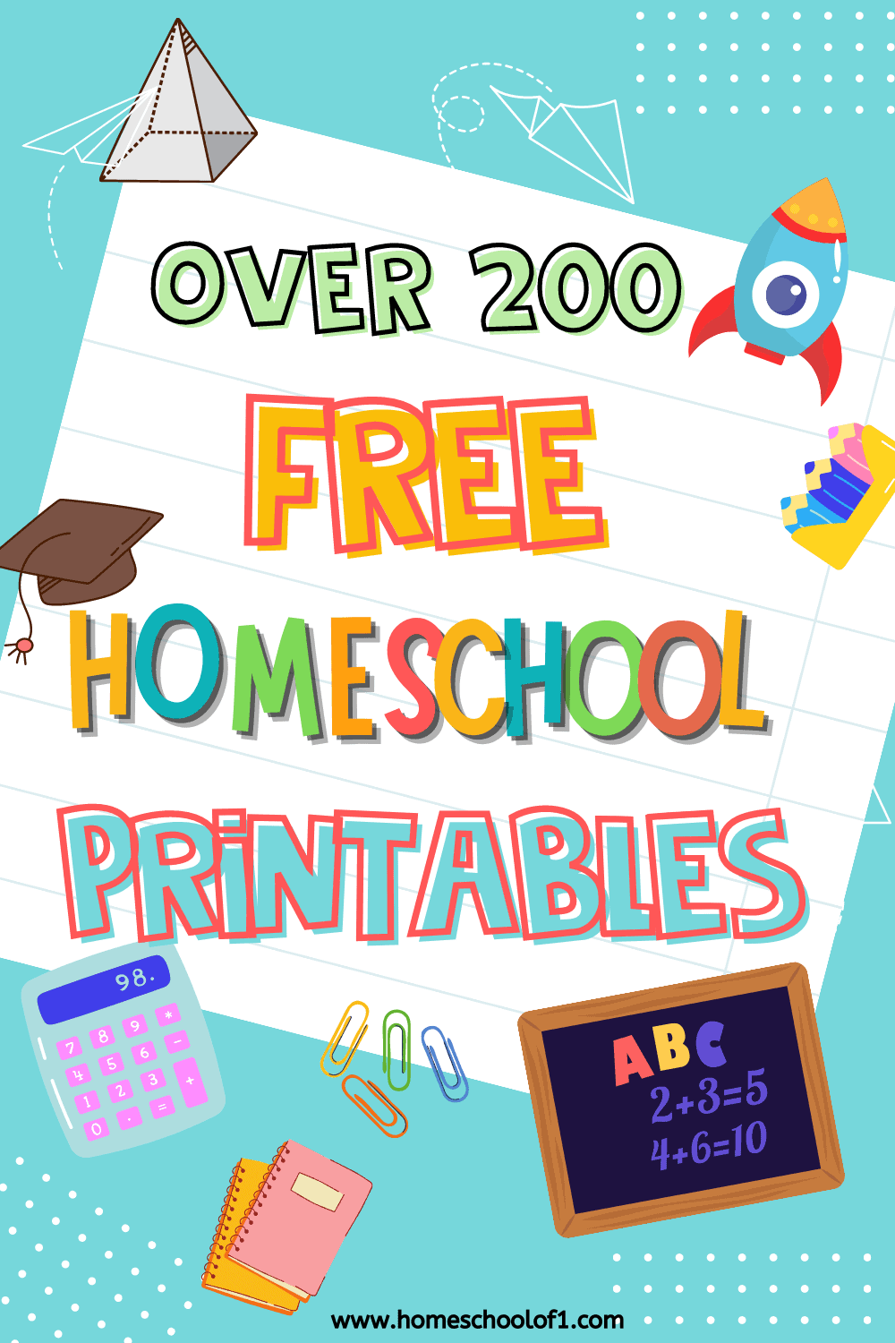 over 200 free homeschool printables