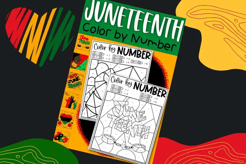 Juneteenth Coloring Pages: 6 Free Color By Number