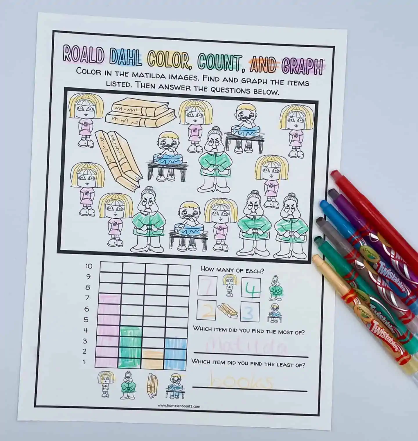 matilda maths worksheets