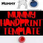 mummy handprint template