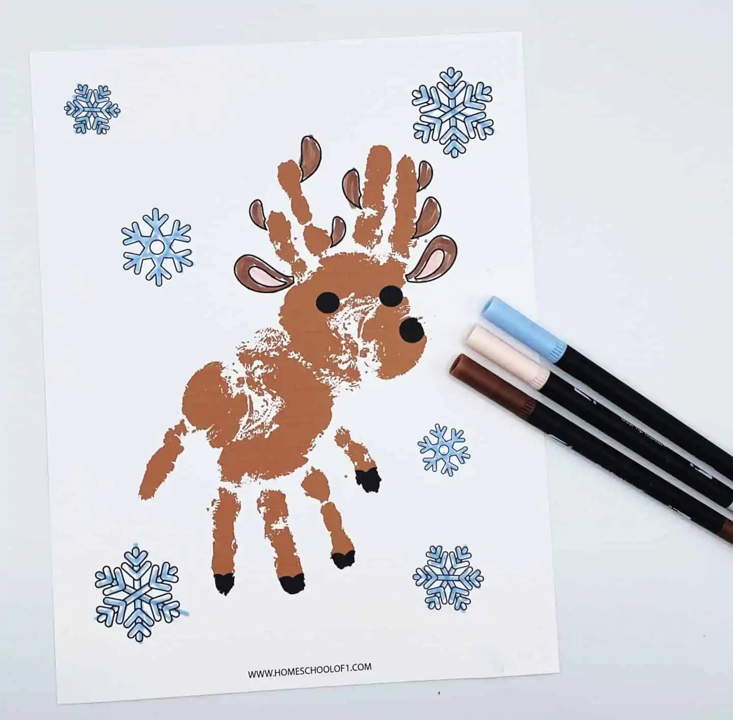 reindeer handprint