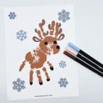 reindeer handprint