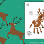 reindeer handprint art