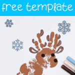 reindeer handprint free template