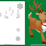 reindeer handprint template