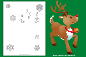 Reindeer Handprint Craft for Preschoolers (Free Template)
