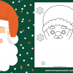 santa handprint template