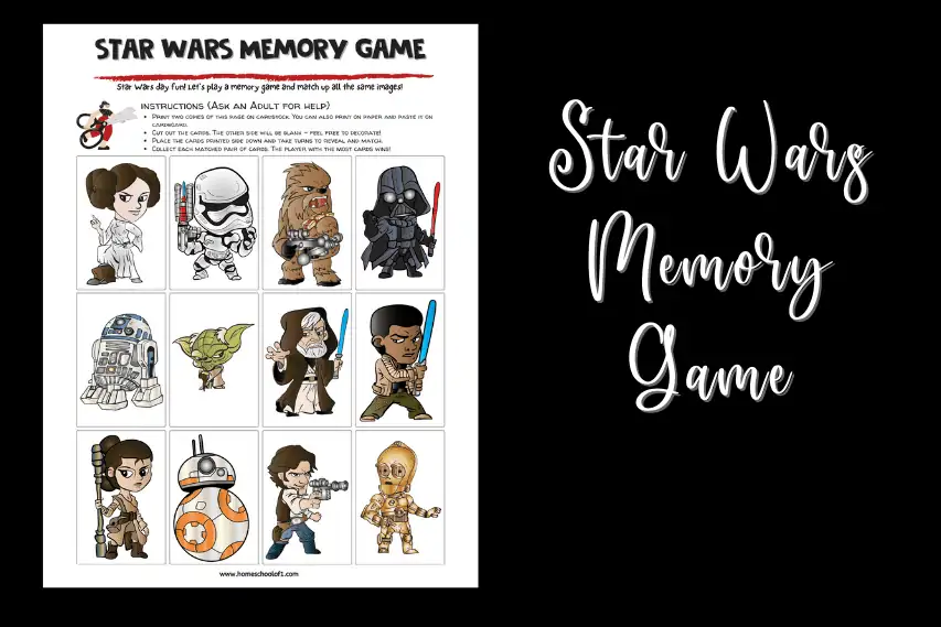 Star Wars Memory Game (Free Printable)