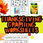 Free Thanksgiving Graphing Worksheets, Color and Count