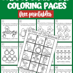 12 Days of Christmas coloring pages